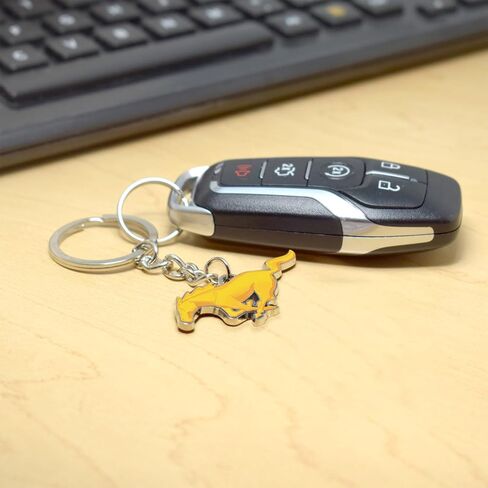for Ford Mustang 3D Pony Die-Cut Metal Key Chain Key-Charm, Official Licensed in Saudi Arabia