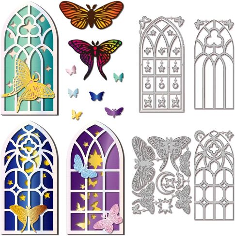 GLOBLELAND Heart Door Cutting Dies Rose Vine Die Cuts Garden Flower Door Cutting Dies for DIY Scrapbooking Card Making Journal Embossing Paper Craft Decor in Saudi Arabia
