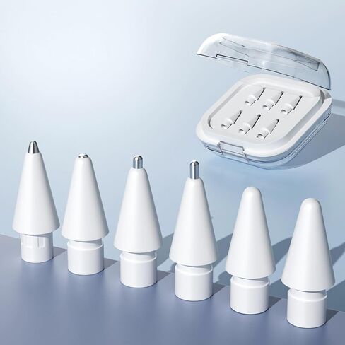 Love Mei Pencil Pencil Tips لـ Apple Pencil Pro ، ونصائح Ipencil تناسب Apple 2nd 1st Gen USB-C ، و Logitech Crayon Digital Pencil ، ونصائح قلم رصاص الإبرة مع Case ، و Ipad Pro Pencil Tips Sets Pink in Kuwait