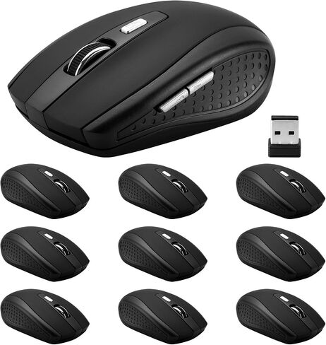 3 Pack Wireless Mouse, 2.4Ghz Wireless Mouse Computer Mouse1200, 6 Buttons with Nano Receiver for Laptop,PC,Chromebook,Computer,Notebook,Office (Blue) in Kuwait