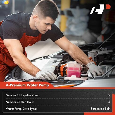 مضخة مياه محرك A-premium مع بكرة [تناسب DOHC 4،3CYL 2.0L 1.6L 1.5L] متوافق مع BMW X1 16-19 ، X2 2019 و MINI Cooper 14-20 ، Cooper Clubman 16-20 ، Cooper Countryman 2016-2020 ، Cooper Paceman in Kuwait