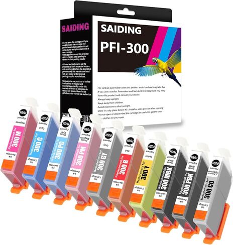 PFI120 PFI-120 130-ml Ink Tank 5-Pack PFI120MBK PFI120BK PFI120C PFI120M PFI120Y Ink Cartridge Replacement for Canon TM-205 TM-300 TM-305 Printer in Saudi Arabia