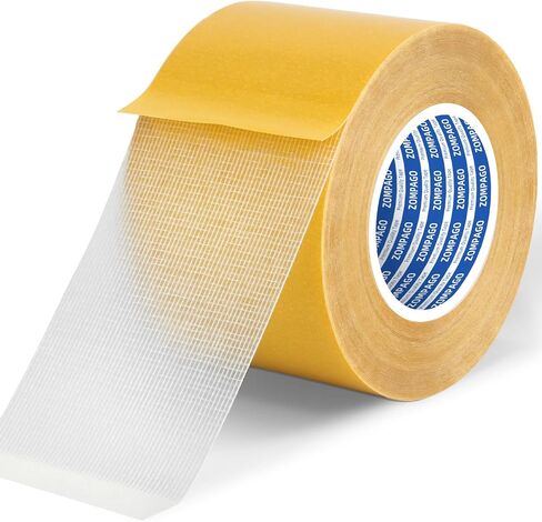 Double Sided Duct Tape Heavy Duty Adhesive Cloth Tape Waterproof Tape for Fabric Carpet,DIY Projects and Clothes Repairs,Easily Tears No Sewing or Ironing Required,White Duct Tape,1.18inx66FT in Saudi Arabia