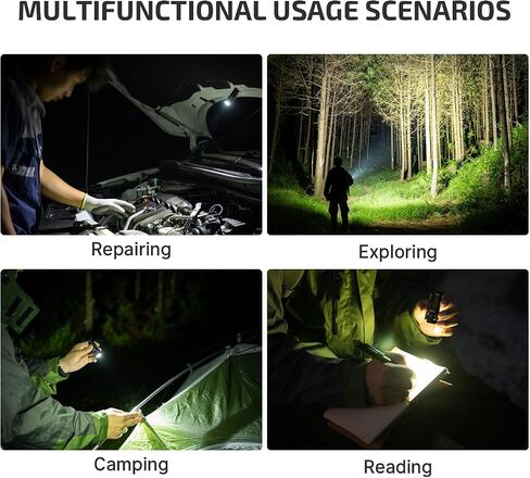 OLIGHT Baton4 Rechargeable EDC Flashlight, Bright Small Light Black in Kuwait