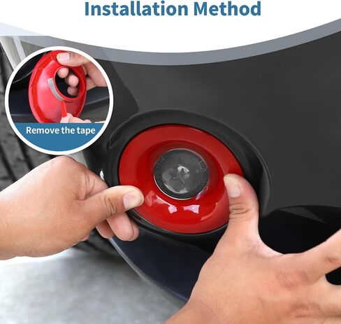 for Challenger Headlight Cover Fog Light Trim Fit for Dodge Challenger 2015 up Red Exterior Accessories 6pcs in Saudi Arabia