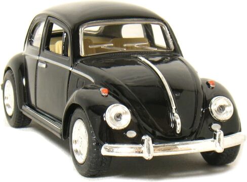 KiNSMART - 1967 Volkswagen Classic Beetle 5 Inch 1:32 Scale Die Cast Metal Model Happy Hippy Flower Power Set Of 4 w/ Surfboard in Kuwait