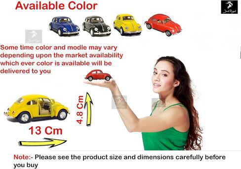 KiNSMART - 1967 Volkswagen Classic Beetle 5 Inch 1:32 Scale Die Cast Metal Model Happy Hippy Flower Power Set Of 4 w/ Surfboard in Kuwait