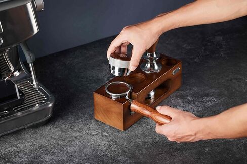 54mm Tamper Replacement for Breville tamper Adjustable Depth The espresso tamper made of Stainless Steel and Solid wood it's a good Coffee Tamper for Home espresso barista(53.3mm) in Kuwait