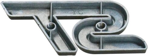 2PCS ST Grille Emblems ، شارة صائق معدني + استبدال ملصق الخلفي للسيارات العالمية (أحمر) in Kuwait