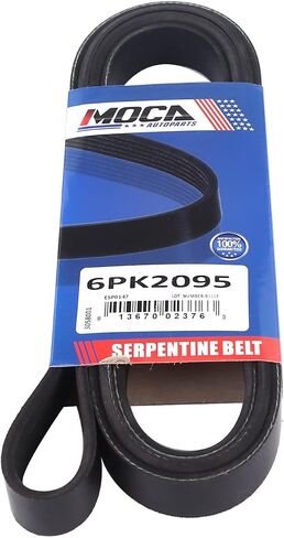 MOCA 6PK2095 EPDM Serpentine Belt fits 1989-2008 for Cadillac for Dodge Grand Caravan Charger for Ford for Mazda in Saudi Arabia