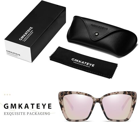 نظارة شمسية للنساء للنساء ، وارتفعت uv400 العصرية الوردي عكس/التدرج/السوداء السوداء in Kuwait