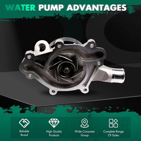 مضخة مياه محرك Scitoo لجيب جراند شيروكي 5.2L ، لجيب جراند شيروكي 5.9L ، ل Dodge لـ Durango 3.9L ، ل Dodge لـ Durango 5.2L ، لـ Dodge for Durango 5.9L ، لـ Dodge B150 3.9L AW7160 AW7160 in Saudi Arabia