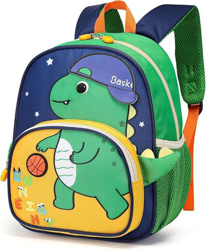 Toddler Backpack for Kids, Small 3D Cartoon Preschool for Age 2-4 kids Daycare Nursery Backpack for School (3D Dinosaur, Blue) in Kuwait