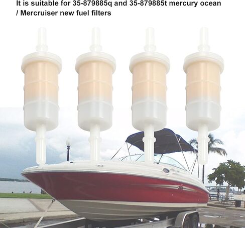 4 حزمة خارجية في طابور ، استبدال مرشحات الوقود من Mercury Marine Mercruiser استبدال 35-879885Q ، 35-879885T in Saudi Arabia