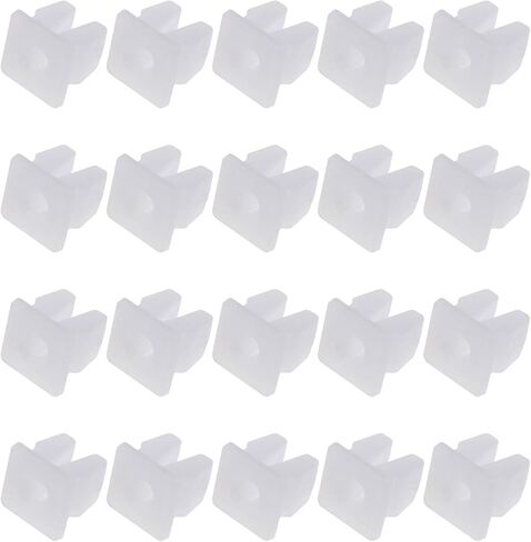 20x Vehicle Screw Grommets Insert Expanding Nuts White Plastic Mounting Clip Retainers Universal for Car Boat Fits 7x7mm Hole in Saudi Arabia