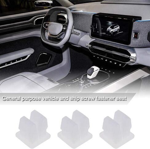 20x Vehicle Screw Grommets Insert Expanding Nuts White Plastic Mounting Clip Retainers Universal for Car Boat Fits 7x7mm Hole in Saudi Arabia