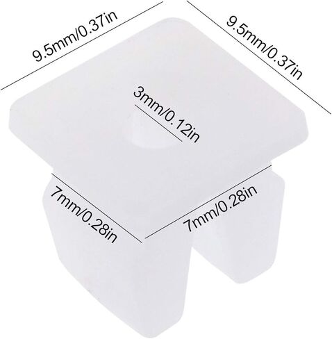 20x Vehicle Screw Grommets Insert Expanding Nuts White Plastic Mounting Clip Retainers Universal for Car Boat Fits 7x7mm Hole in Saudi Arabia