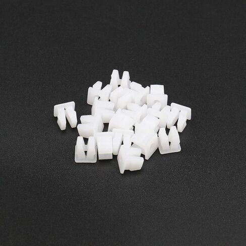 20x Vehicle Screw Grommets Insert Expanding Nuts White Plastic Mounting Clip Retainers Universal for Car Boat Fits 7x7mm Hole in Saudi Arabia
