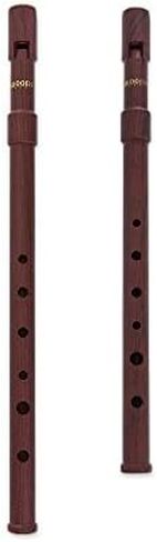 SMARTWOODI WI-921 WI-922 Set of 2 Irish Whistle Matte Black Key of C & Key of D Tin Whistle Penny Whistle ABS in Saudi Arabia