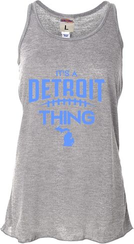 Go All Out It's A Detroit Thing City of Detroit Michigan Pride Women Flowy Fitted Sleeveless Tank Top T-Shirt in Saudi Arabia