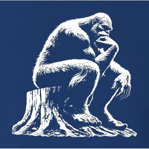 اذهب إلى كل شيء مفكر Bigfoot Sasquatch على جذع شجرة مضحكة Flowy Flowyless Fluged Sancle Top T-Shirt in Saudi Arabia