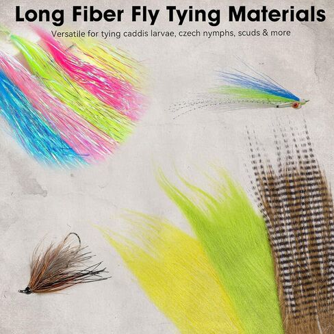 Qualyqualy Fly Tying Kit مع ذبابة ربط بوكية ملزمة ، مقص ، سوط النهاية ، أدوات صيد الأسماك الكاملة المحددة للمبتدئين والمحترفين in Kuwait