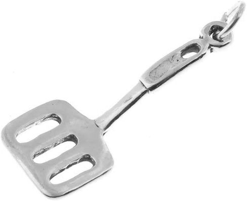 CharmCountry Sterling Silver High Polish Spatula Cooking Charm - Item #3437 in Saudi Arabia