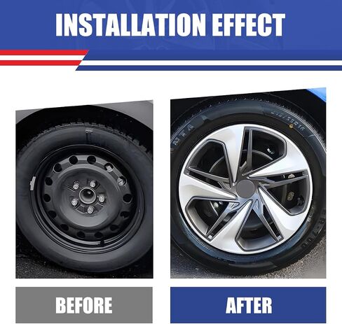 16" Hubcaps, 16 inch Wheel Rims Cover for 2008-2012 Honda Accord Sedan, R16 Steel Wheels Hub Caps, Bolt On Installation Wheel Cover, 4 Packs, Lacquer in Kuwait