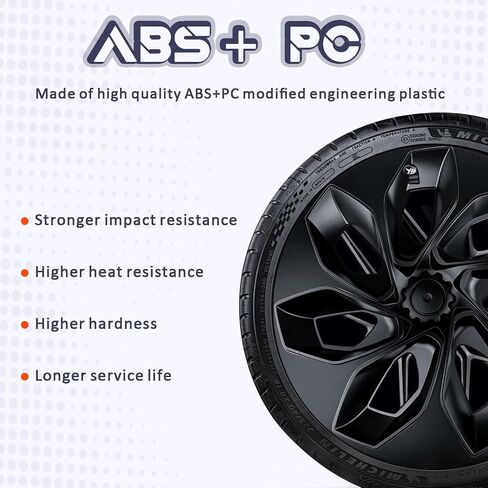 2024 تم ترقية غطاء العجلات 19 بوصة متوافق مع Tesla Model Y Wheel Cover Presactions ، وملحقات الأزياء السوداء والأزرق مناسبة مع Tesla Model Y 2024 2023 2022 2021 2020 ، مجموعة من 4 in Saudi Arabia