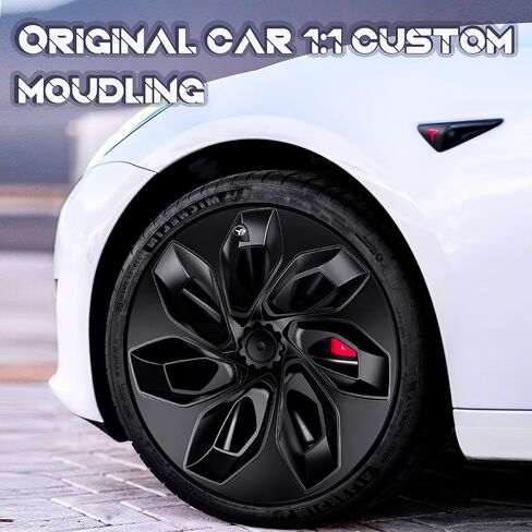 2024 تم ترقية غطاء العجلات 19 بوصة متوافق مع Tesla Model Y Wheel Cover Presactions ، وملحقات الأزياء السوداء والأزرق مناسبة مع Tesla Model Y 2024 2023 2022 2021 2020 ، مجموعة من 4 in Saudi Arabia
