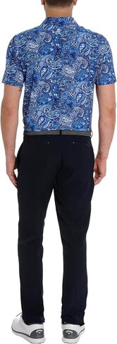 Robert Graham Men's Golden Paisley Short Sleeve Knit Polo Shirt in Saudi Arabia