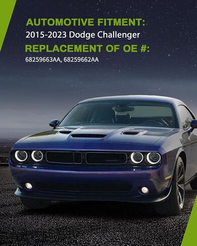 AutoSaver88 Fog Lights متوافقة مع 2015 2016 2017 2018 2019 2020 2021 2022 2023 Dodge Challenger Driving Fog Light Light in Saudi Arabia