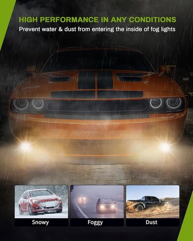 AutoSaver88 Fog Lights متوافقة مع 2015 2016 2017 2018 2019 2020 2021 2022 2023 Dodge Challenger Driving Fog Light Light in Saudi Arabia