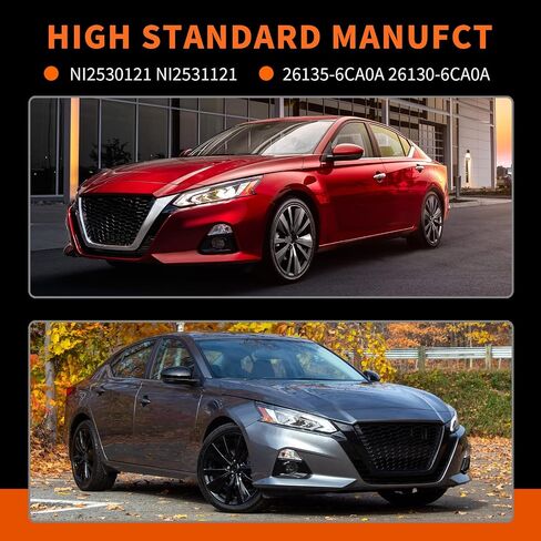 Bumper Fog Lights Assembly Compatible with Altima 2019 2020 2021 Left & Right Fog Lamp w/Turn Signal Lights + Wiring Harness + Switch NI2530121 NI2531121 26135-6CA0A in Saudi Arabia