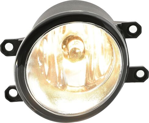 HECASA Front Pair Fog Light & Fog Lamp Bezel Compatible with 2011-2013 Toyota Corolla Fog Lamp Cover Trim w/LED Daytime Running Lights Driver & Passenger Side - 2 Packages in Saudi Arabia