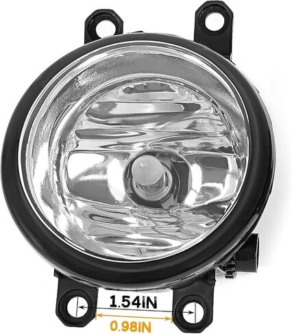 HECASA Front Pair Fog Light & Fog Lamp Bezel Compatible with 2011-2013 Toyota Corolla Fog Lamp Cover Trim w/LED Daytime Running Lights Driver & Passenger Side - 2 Packages in Saudi Arabia