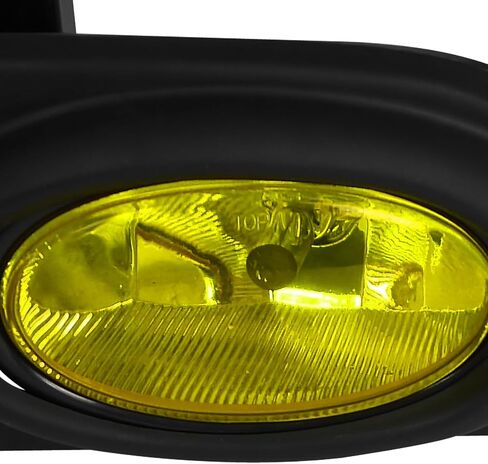 مواصفات توليف المصد الأصفر مصدفة ضباب الدافع + المصابيح + مفتاح متوافق مع 2006-2008 Honda Civic سيدان 4DR L + R مجموعة الزوج in Saudi Arabia
