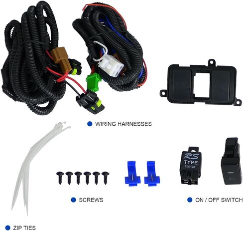 مواصفات توليف المصد الأصفر مصدفة ضباب الدافع + المصابيح + مفتاح متوافق مع 2006-2008 Honda Civic سيدان 4DR L + R مجموعة الزوج in Saudi Arabia