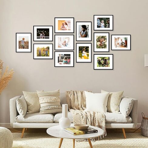 10 حزم 11x14 إطار الصورة ، عرض 8x10 مع حصيرة أو 11x14 بدون حصيرة ، مجموعة إطار جدار معرض أسود ، 11 × 14 مجموعة كبيرة من 10 إطارات صور ديكور جدار ملصقة مجموعة للجدار ، الأسود in Saudi Arabia