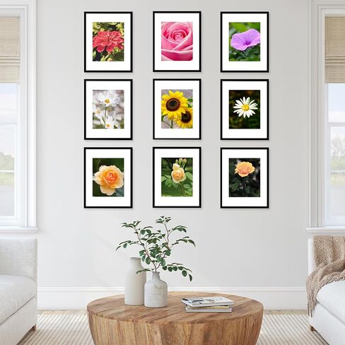 10 حزم 11x14 إطار الصورة ، عرض 8x10 مع حصيرة أو 11x14 بدون حصيرة ، مجموعة إطار جدار معرض أسود ، 11 × 14 مجموعة كبيرة من 10 إطارات صور ديكور جدار ملصقة مجموعة للجدار ، الأسود in Saudi Arabia