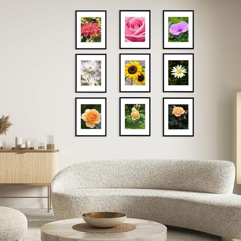 10 حزم 11x14 إطار الصورة ، عرض 8x10 مع حصيرة أو 11x14 بدون حصيرة ، مجموعة إطار جدار معرض أسود ، 11 × 14 مجموعة كبيرة من 10 إطارات صور ديكور جدار ملصقة مجموعة للجدار ، الأسود in Saudi Arabia