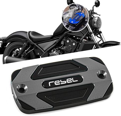 لـ REBEL300 500 CMX250 2025 تعديل غطاء زيت المكابح الأمامية Rebel300/500 CMX250 2017-2025 أجزاء الدراجات النارية (رمادي) in Kuwait