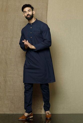 Elina Fashion Men Cotton Kurta Pajama وضعت مهرجان تونيك الهندي التآكل التقليدي in Saudi Arabia
