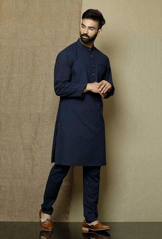 Elina Fashion Men Cotton Kurta Pajama وضعت مهرجان تونيك الهندي التآكل التقليدي in Saudi Arabia