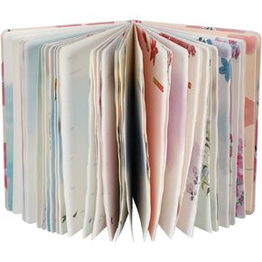 SIIXU Colorful Undated Daily Planner, Weekly & Monthly, Flower Theme Daily Organizer Journal Notebook, A5, 5.8"x8.5", 128 Pages