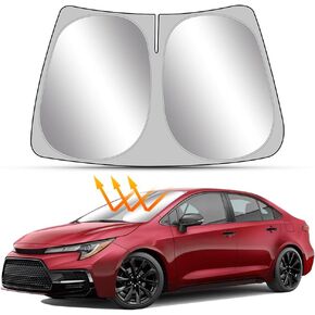 Car Sun Shade for Toyota Corolla 2014 2015 2016 2017 2018 2019 Auto Interior Accessories Foldable Sunshade Windshield Visor Foldable Cooler Protector Front Windows Cover Shield
