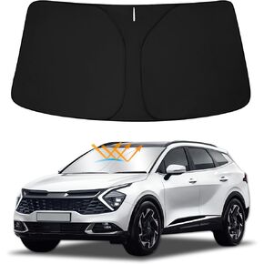 D-Lumina Windshield Sun Shade for 2023 Kia Sportage, Foldable Front Sun Visor Protector Blocks UV Rays, Kia Interior Accessories Pack & Unpack Easily in Saudi Arabia