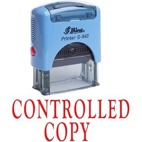 Printtoo Controlled Copy Self Inking Rubber Stamp Office Stationery Custom Shiny Stamp