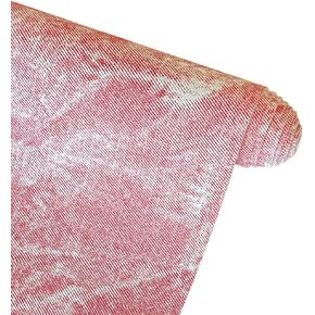 ONEART | Aquamarine Leather Denim Fabric 12 x 53 inches Retro Western Cowboy Faux Leather Fabric, Perfect for Handbags Wallets Making