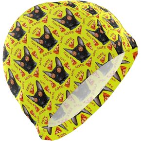 Adult Swimming Cap Unisex Men Women Swim Cap Polyester Funny Pattern